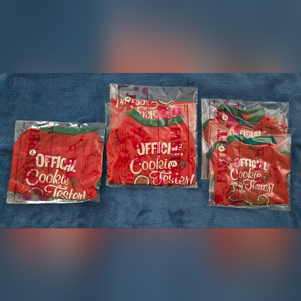 Festive Dog Shirt with Official Cookie Tester, S,M Or L, Price Is For 1 - Picture 5 of 7